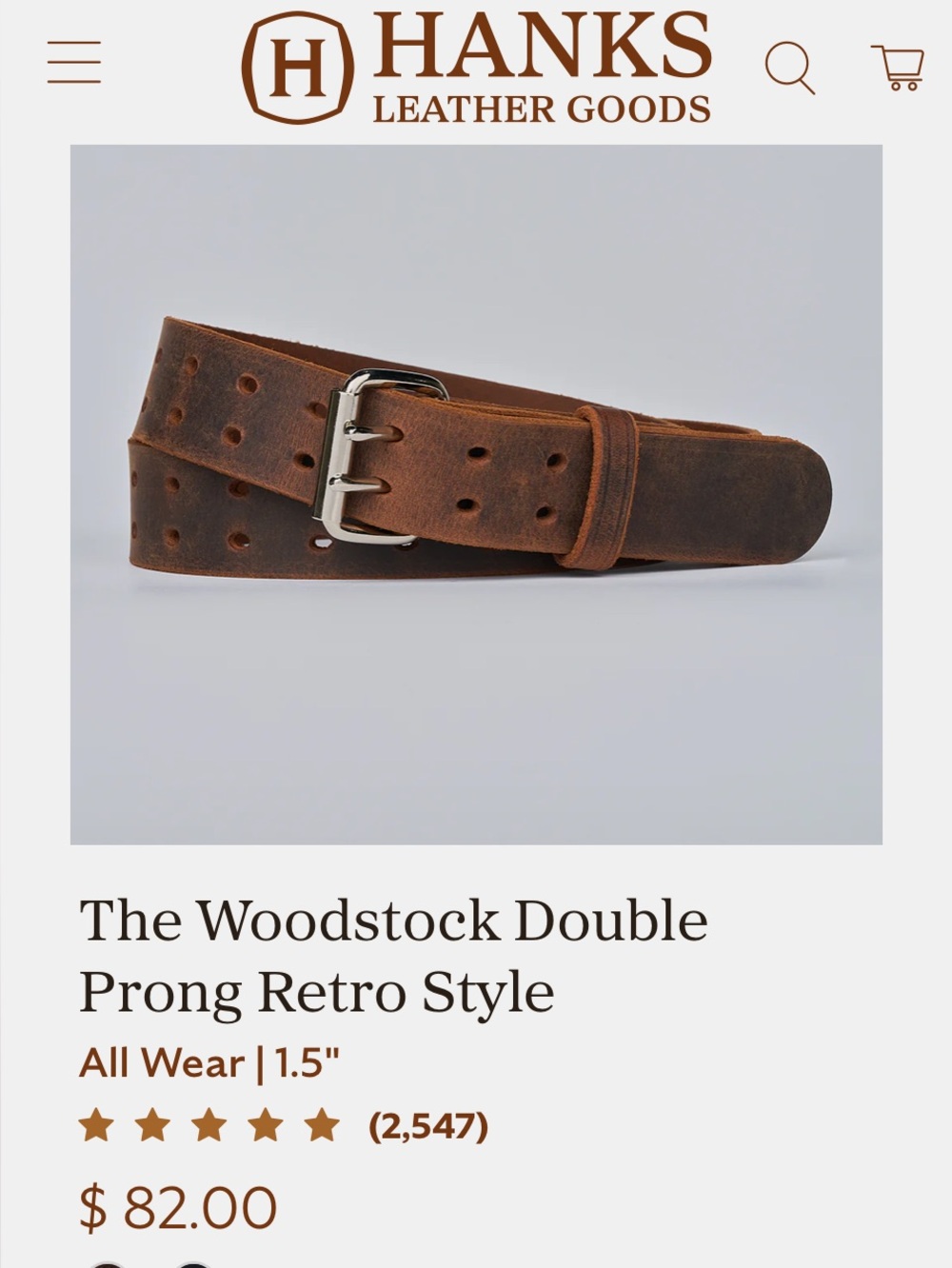 Men Leather belt